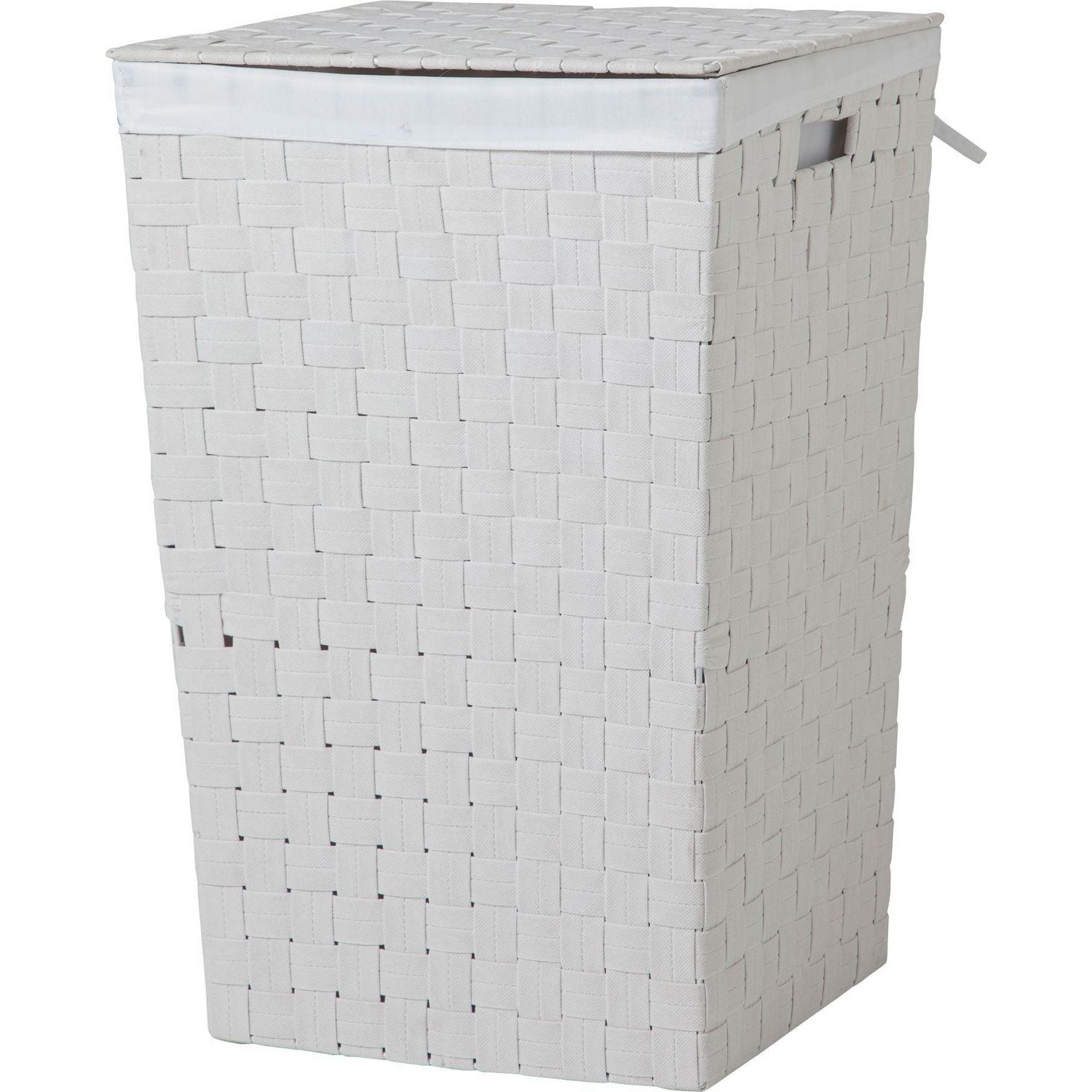 Argos Home white 60 litre laundry bin, imported from the UK