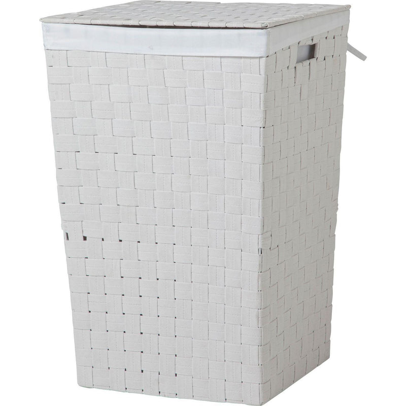 Argos Home white 60 litre laundry bin, imported from the UK