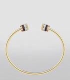 Boucheron Quatre mixed gold and diamond bracelet 8mm, imported from the UK