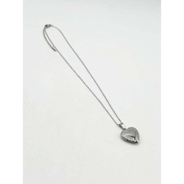 SVNX silver locket necklace heart pendant, imported from the UK