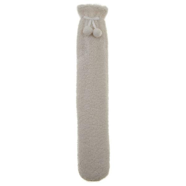 Aroma Home long hot water bottle cream teddy boucle (British brand)