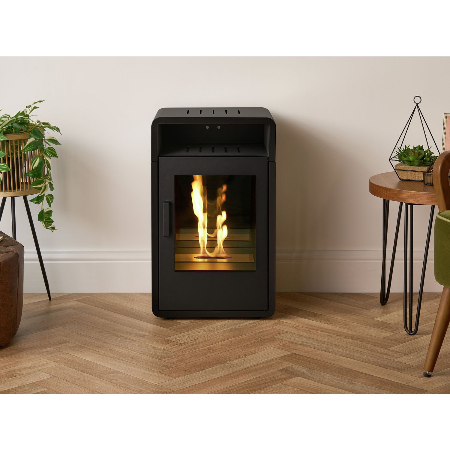 Adam Bellini black bio ethanol stove 3kW - British product