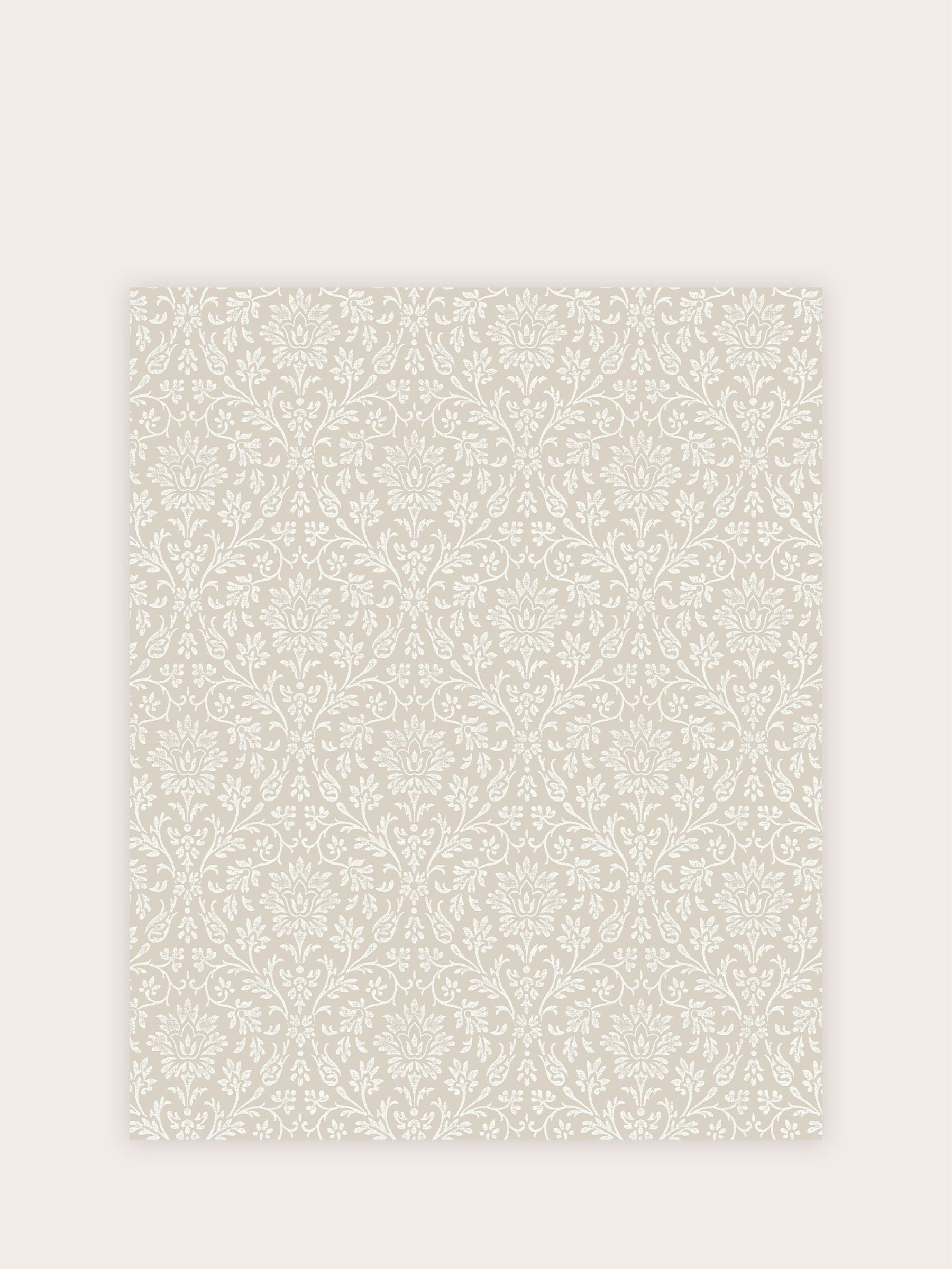 Laura Ashley Dove Grey Annecy wallpaper sample A4 (British brand)