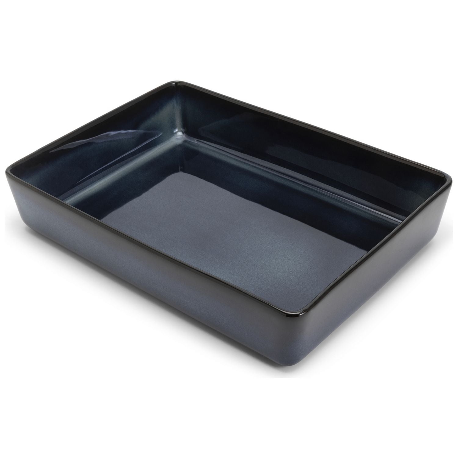 Habitat reactive stoneware roaster navy 33cm - British product