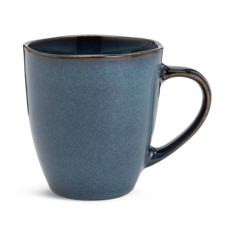 Habitat navy stoneware mug set, imported from the UK