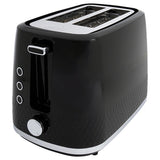 Cookworks Textures Selcey 2 slice toaster black (British brand)