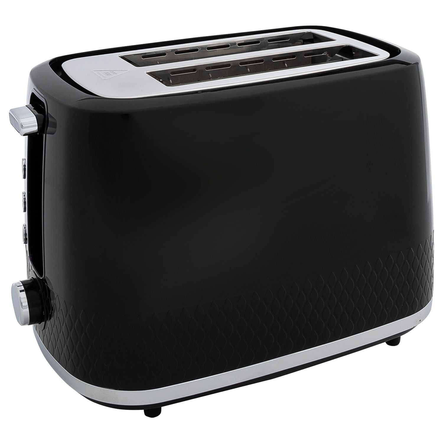 Cookworks Textures Selcey 2 slice toaster black (British brand)
