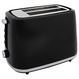 Cookworks Textures Selcey 2 slice toaster black (British brand)