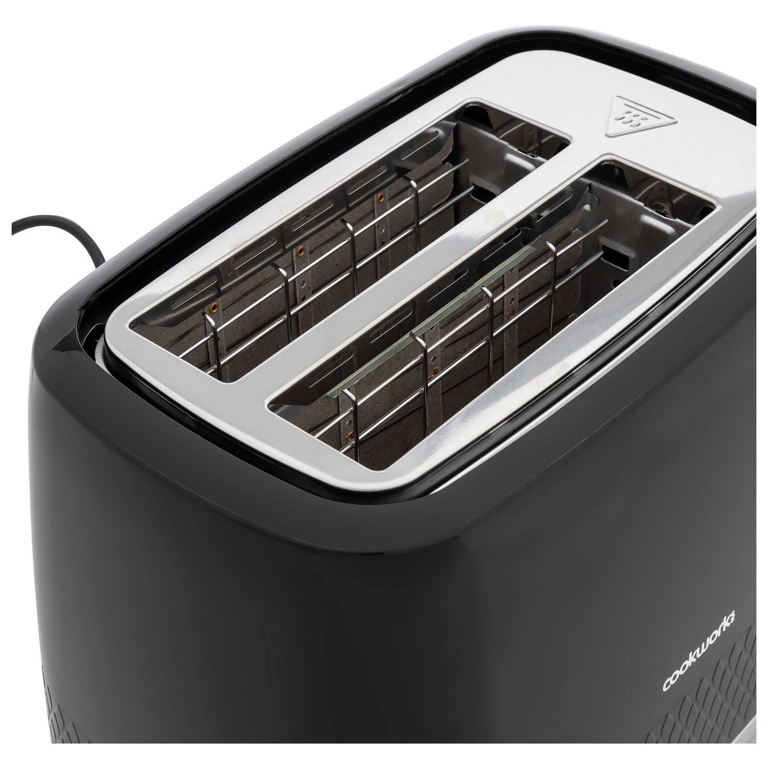 Cookworks Textures Selcey 2 slice toaster black (British brand)
