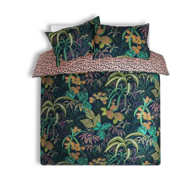 Habitat botanical print multicolor bedding set double - British product