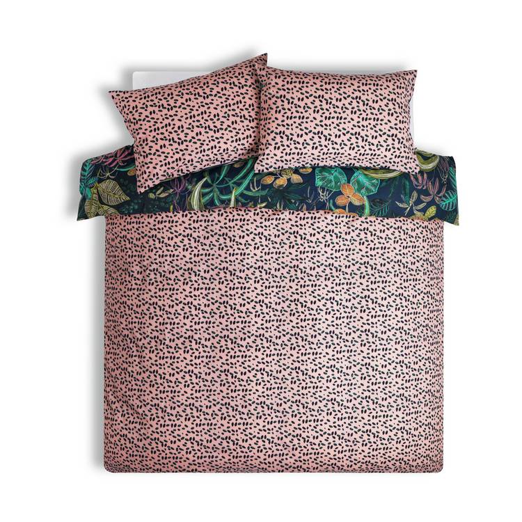 Habitat botanical print multicolor bedding set double - British product