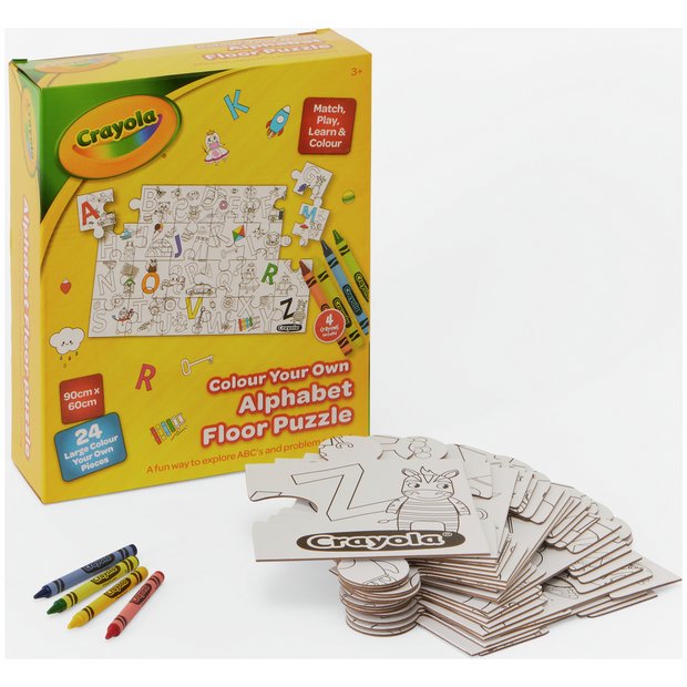 Crayola colour your own floor puzzle, imported from the UK