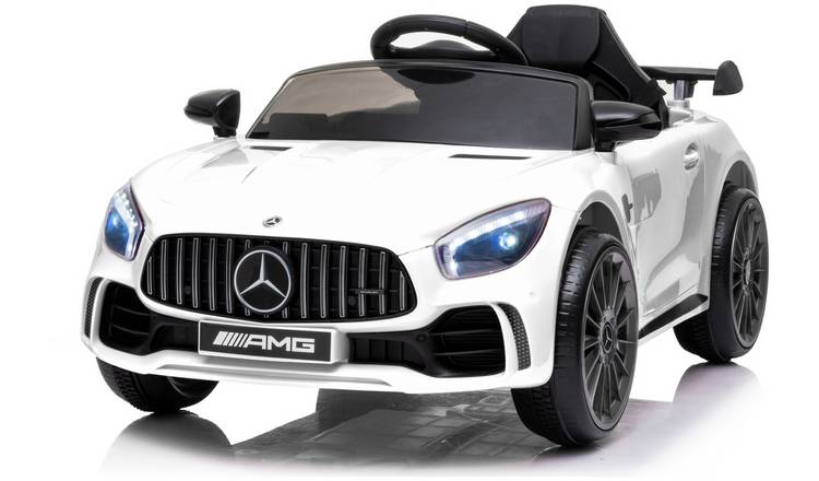 Mercedes Benz AMG GTR 6V Kids Electric Car - White