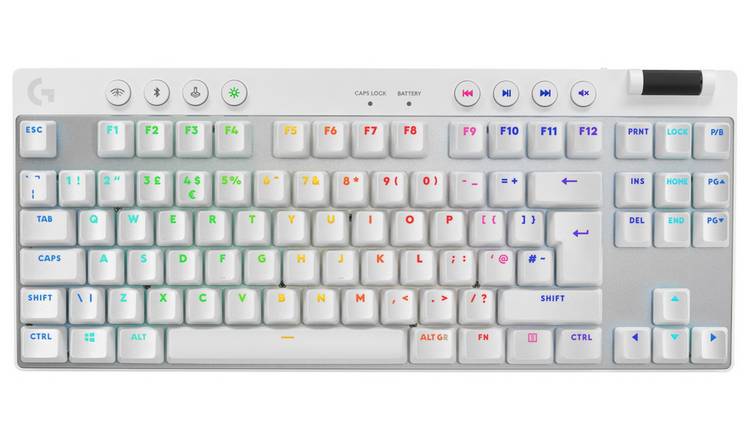 Logitech PRO X TKL wireless gaming keyboard white, imported from the UK