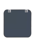 Showerdrape black Shoreditch square metal framed bathroom mirror 40x40cm (British brand)