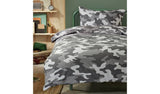 Argos Home kids bedding set camo grey single (British brand)