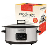 Crockpot Sizzle Stew slow cooker 6.5L silver (British brand)