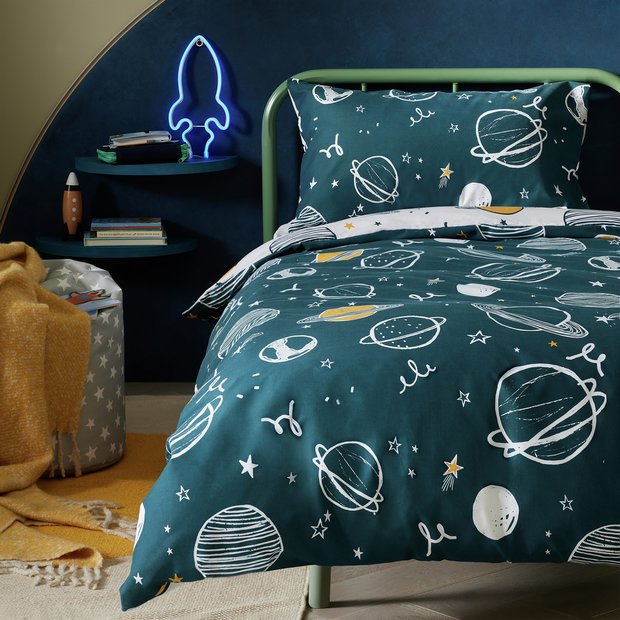 Habitat blue planets toddler bedding set (British brand)