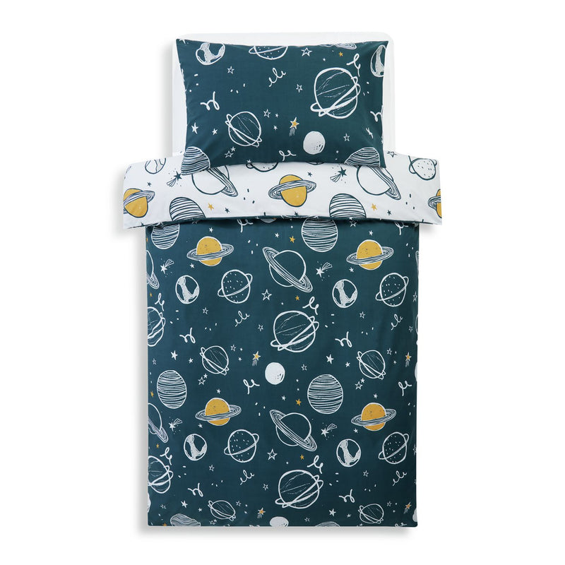 Habitat Cotton Planets Blue Kids Bedding Set - Single