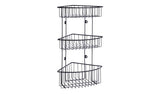 Argos Home 3 tier corner shower caddy black (British brand)