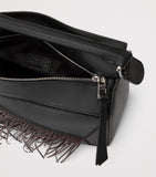 LOEWE small leather puzzle fringed top-handle bag - British product