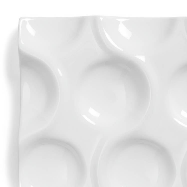 Habitat Crate white ceramic fruit bowl - British product