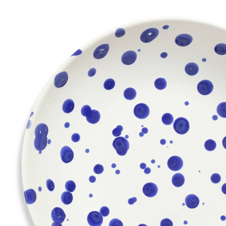 Habitat blue stoneware pasta bowls set of 4 21.5cm, UK version