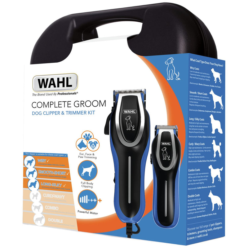 Wahl Complete Groom dog clipper kit (British brand)
