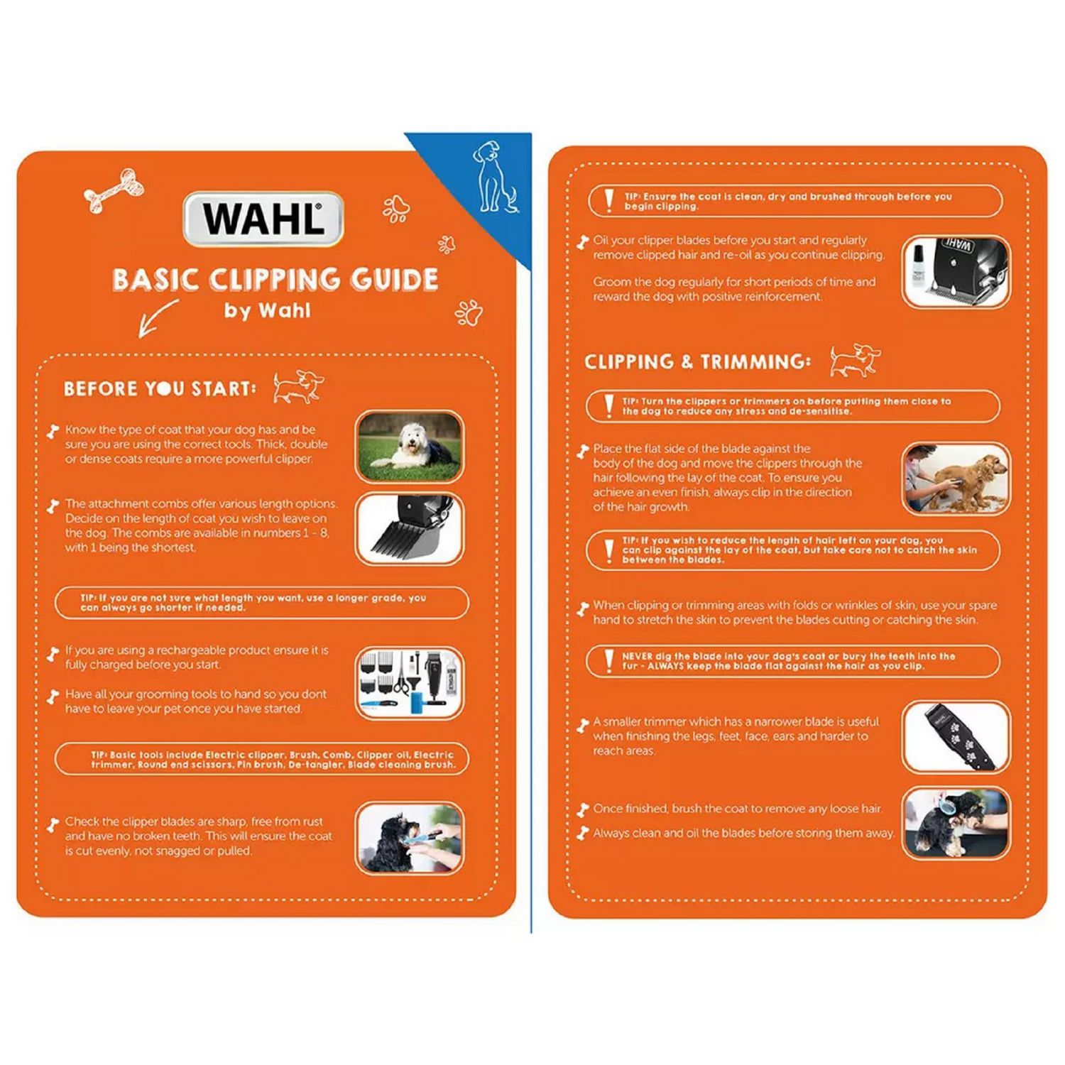 Wahl Complete Groom dog clipper kit (British brand)