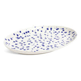 Habitat blue stoneware platter 40x28cm - UK version