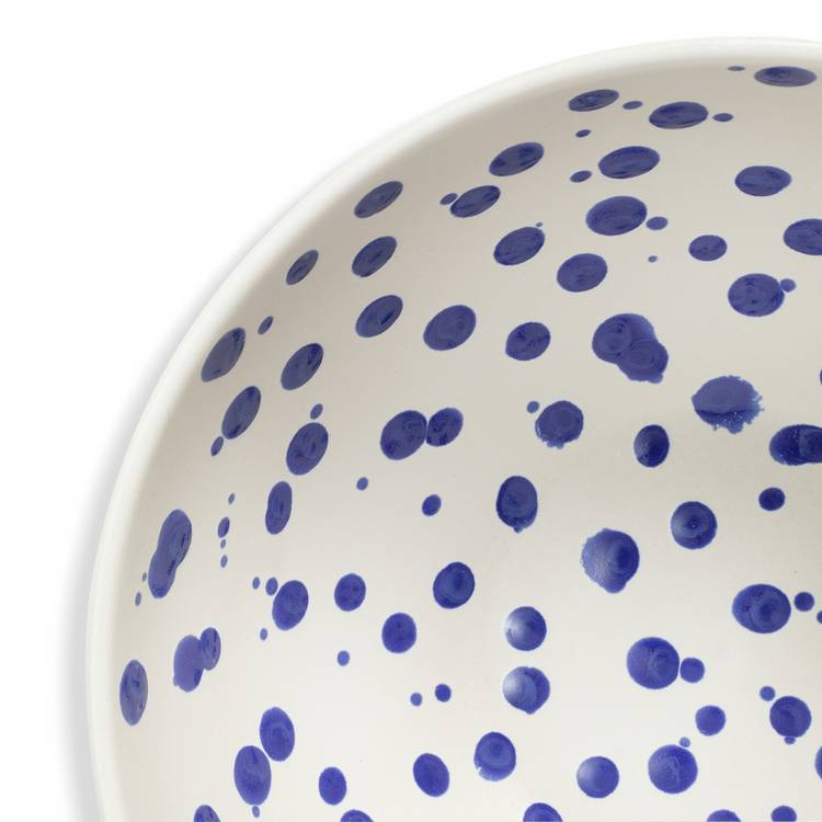 Habitat stoneware salad bowl blue 22cm - British product