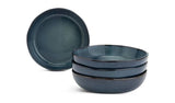 Habitat 4 Piece Reactive Stoneware Pasta Bowls - Navy GOODS Argos