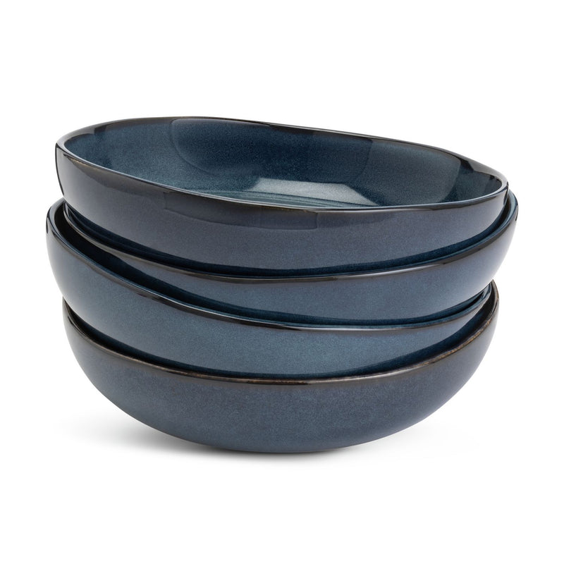 Habitat navy stoneware pasta bowls set of 4, UK version