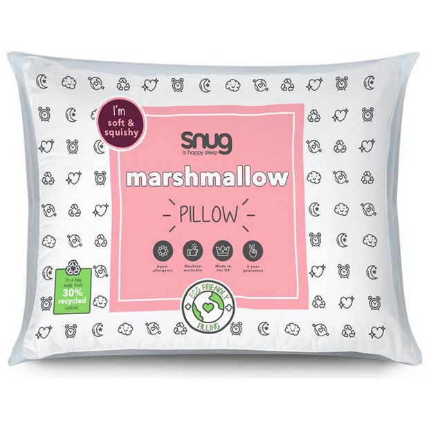 Snug Marshmallow medium soft hollowfibre pillow (British brand)