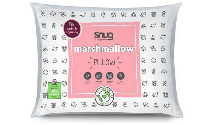 Snug Marshmallow medium soft hollowfibre pillow (British brand)