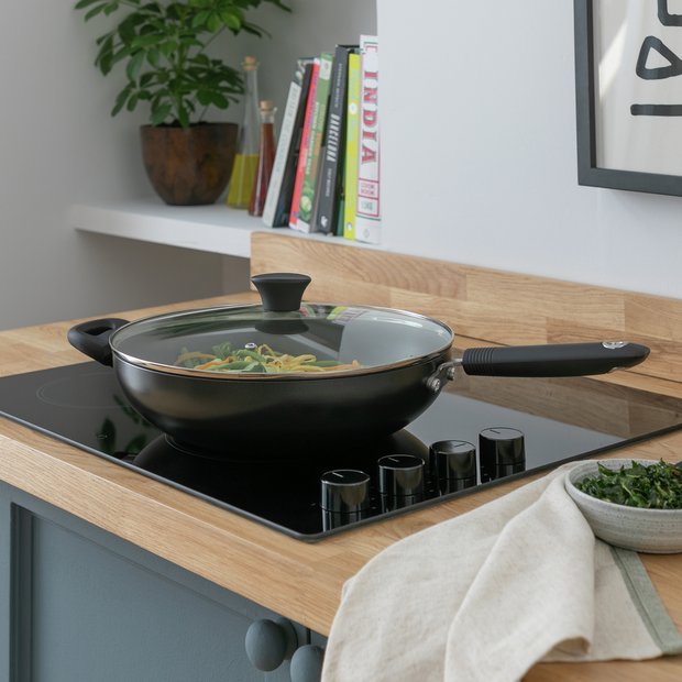 Habitat non-stick aluminium stir fry pan 30cm (British brand)