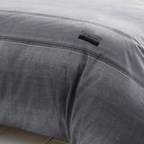 Catherine Lansfield denim grey single duvet set, UK version