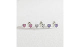 Revere sterling silver heart stud earrings set of 3, UK version