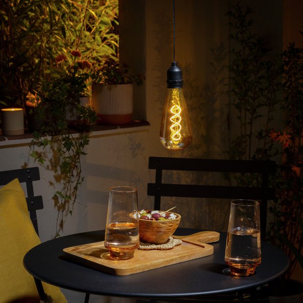 Habitat warm white filament hanging light, imported from the UK