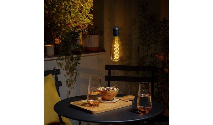Habitat warm white filament hanging light, imported from the UK