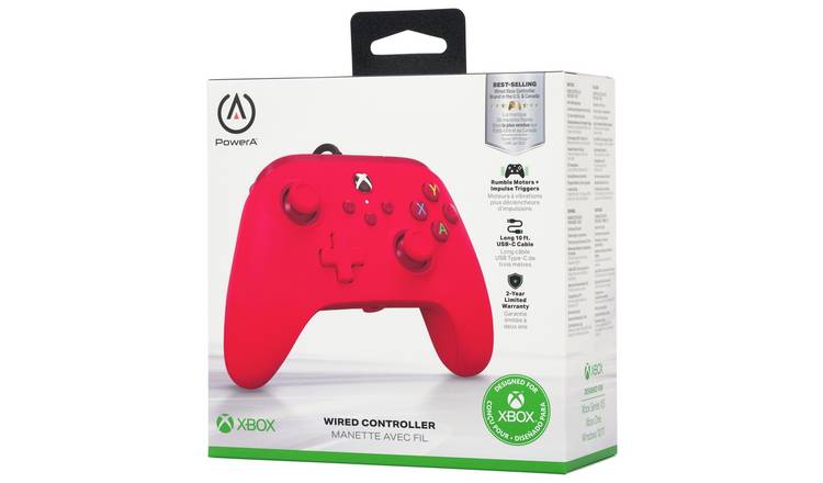PowerA wired controller Core Red for Xbox Series X/S, imported from the UK