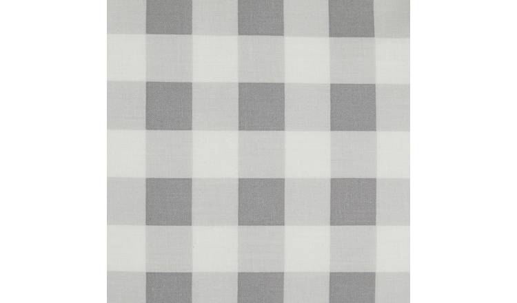 Habitat gingham grey bedding set single size, imported from the UK