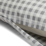 Habitat gingham grey bedding set single size, imported from the UK