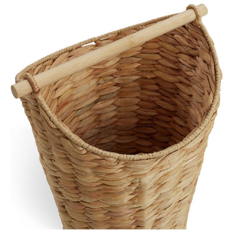 Habitat woven bamboo toilet roll holder, imported from the UK