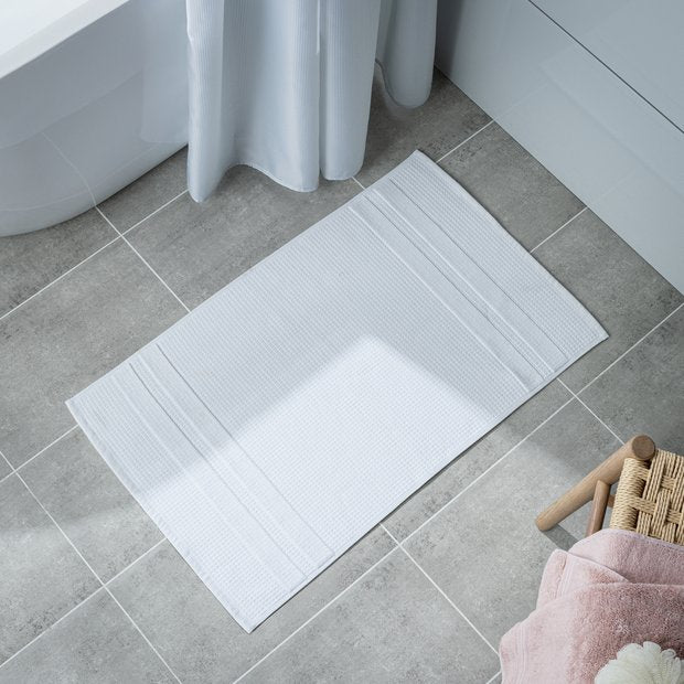 Habitat white waffle bath mat 80x50cm (British brand)