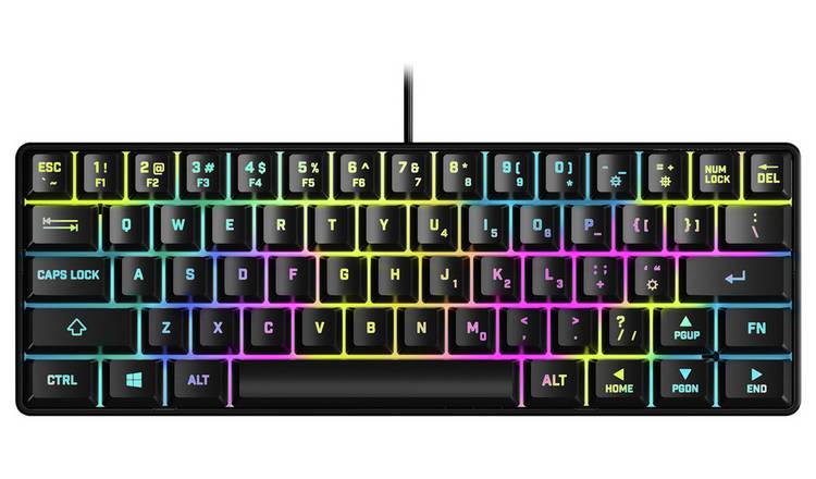 STEALTH mini wired gaming keyboard black (British brand)
