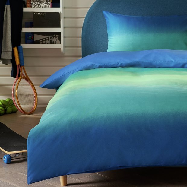 Argos Home kids bedding set gradient blue single - British product