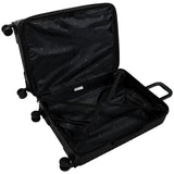 IT Luggage hard medium expandable 8 wheel suitcase black - British product