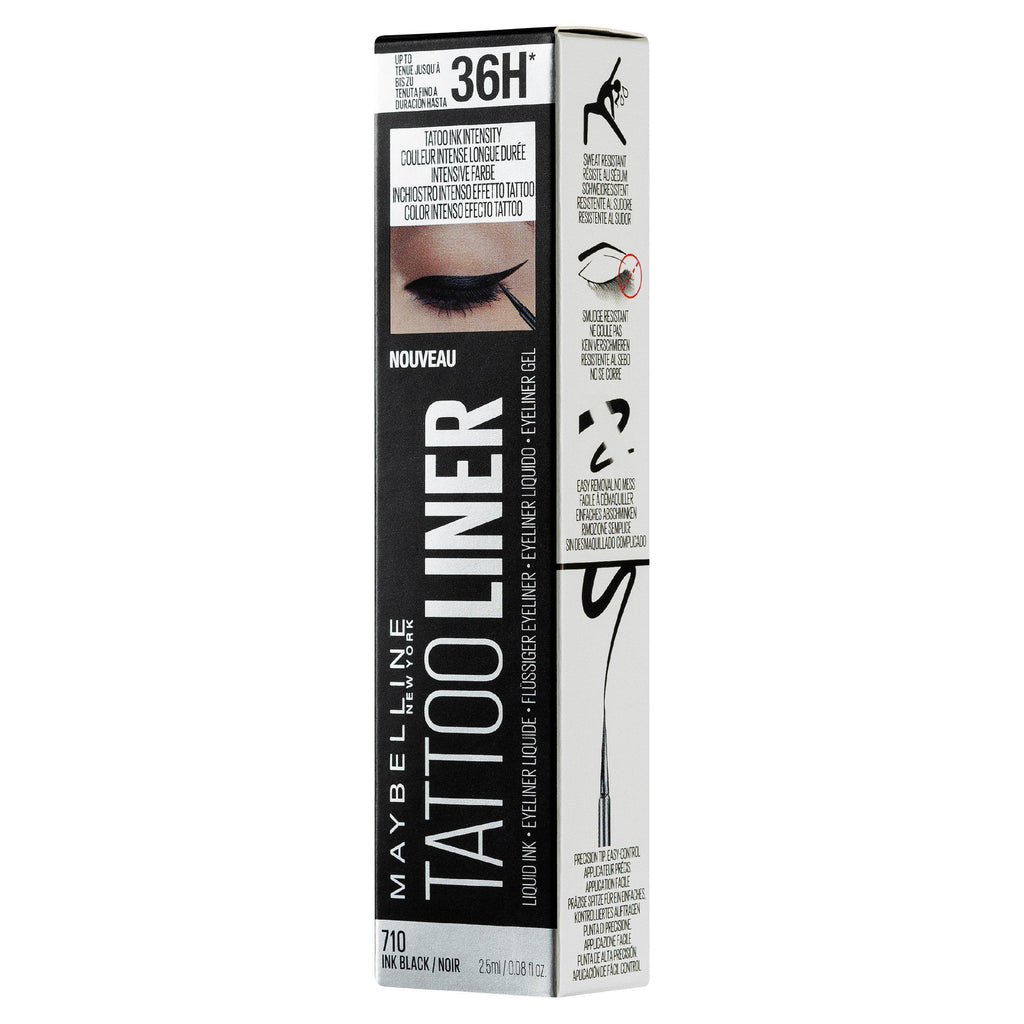 Maybelline Tattoo Liner Liquid Ink Long Lasting Quick Drying Semi Permanent Black Eyeliner