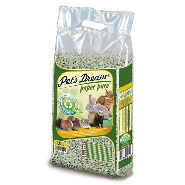 Pet's Dream Paper Pure Universal Cat & Small Animal Non-Clumping Litter   10L GOODS M&S   